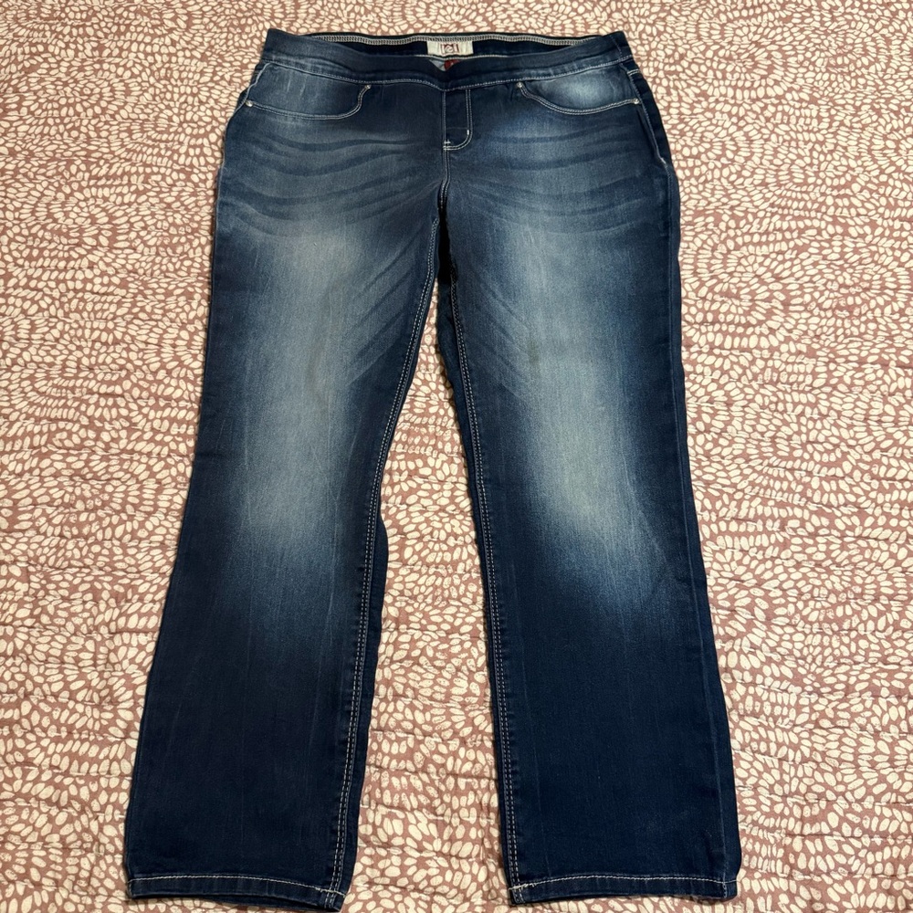 LEI Dark Blue Straight Leg Jeans